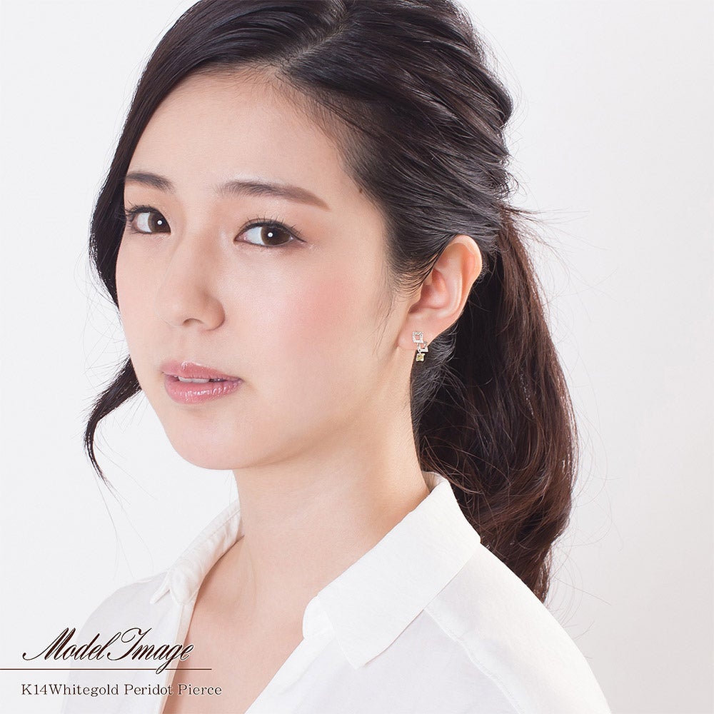 K14WG ペリドット ピアス_09
