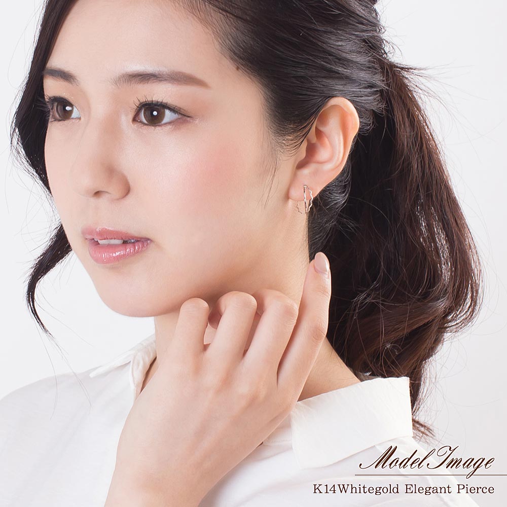 K14WG フープ ピアス | Jewelry ROLA(ジュエリーローラ) K14WG フープ ピアス | Jewelry ROLA(ジュエリーローラ)