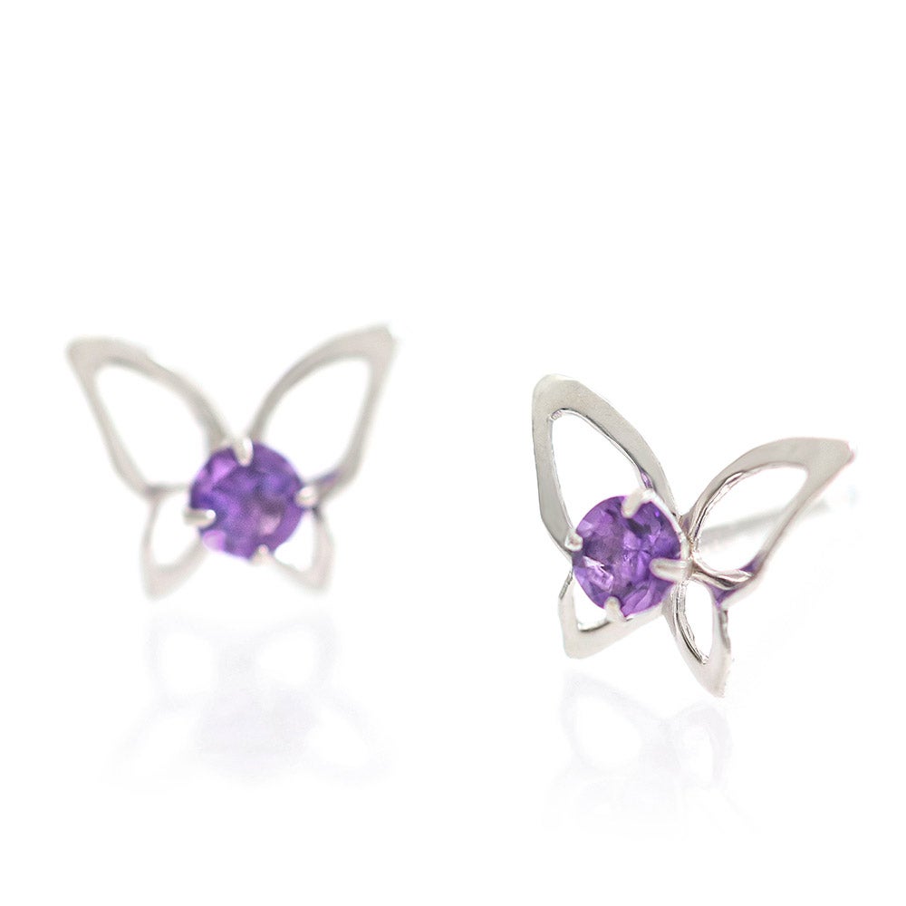 K14WG アメジスト バタフライ ピアス_02