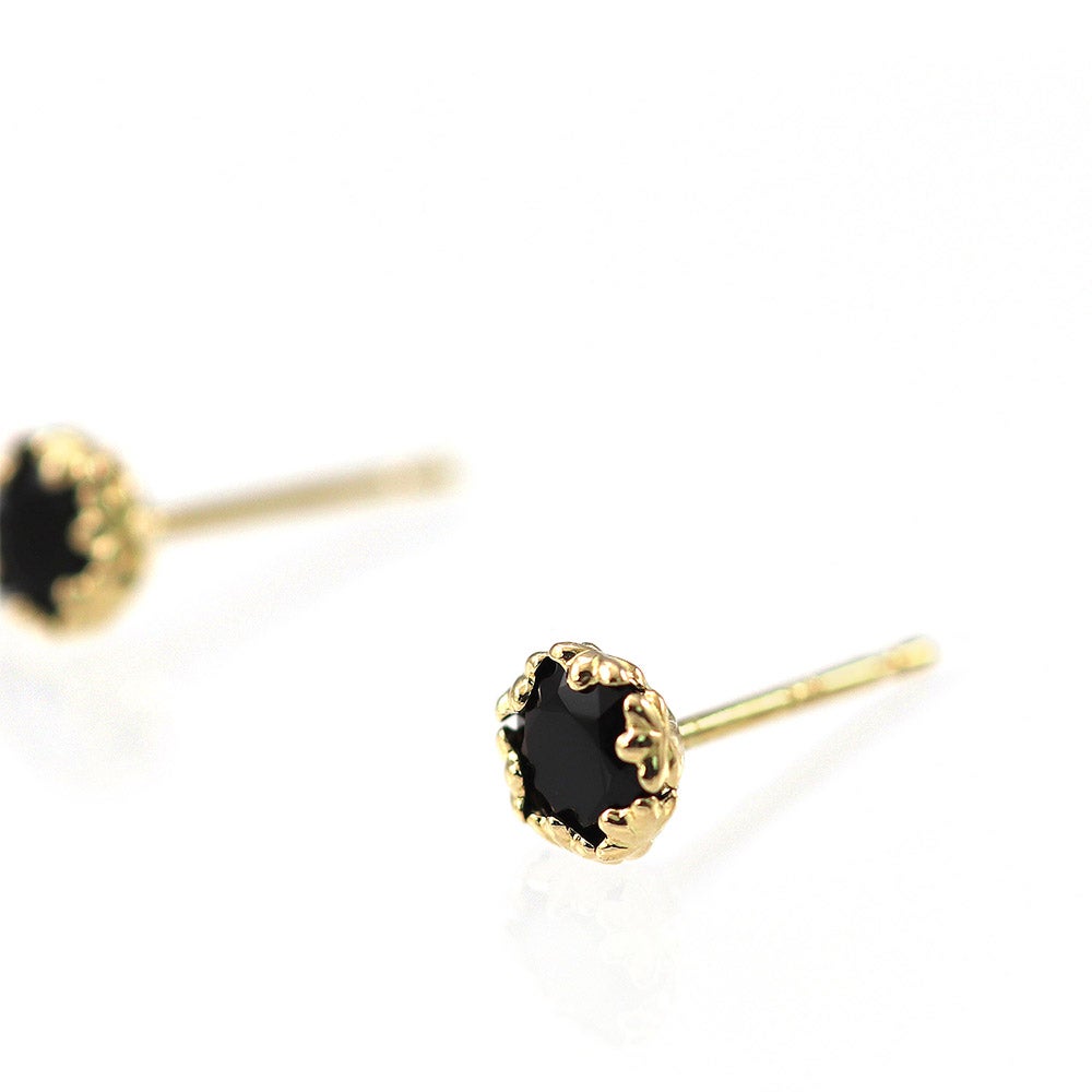 K18YG オニキス ピアス_10