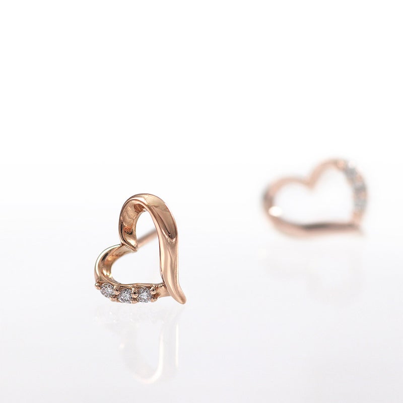 K18PG ダイヤモンド ハートピアス_03