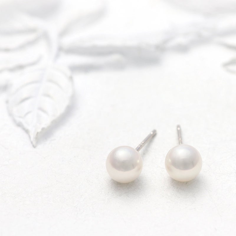 K18WG アコヤ真珠 約5mm ピアス_02
