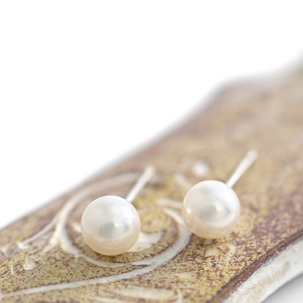 K18WG アコヤ真珠 約5mm ピアス_09