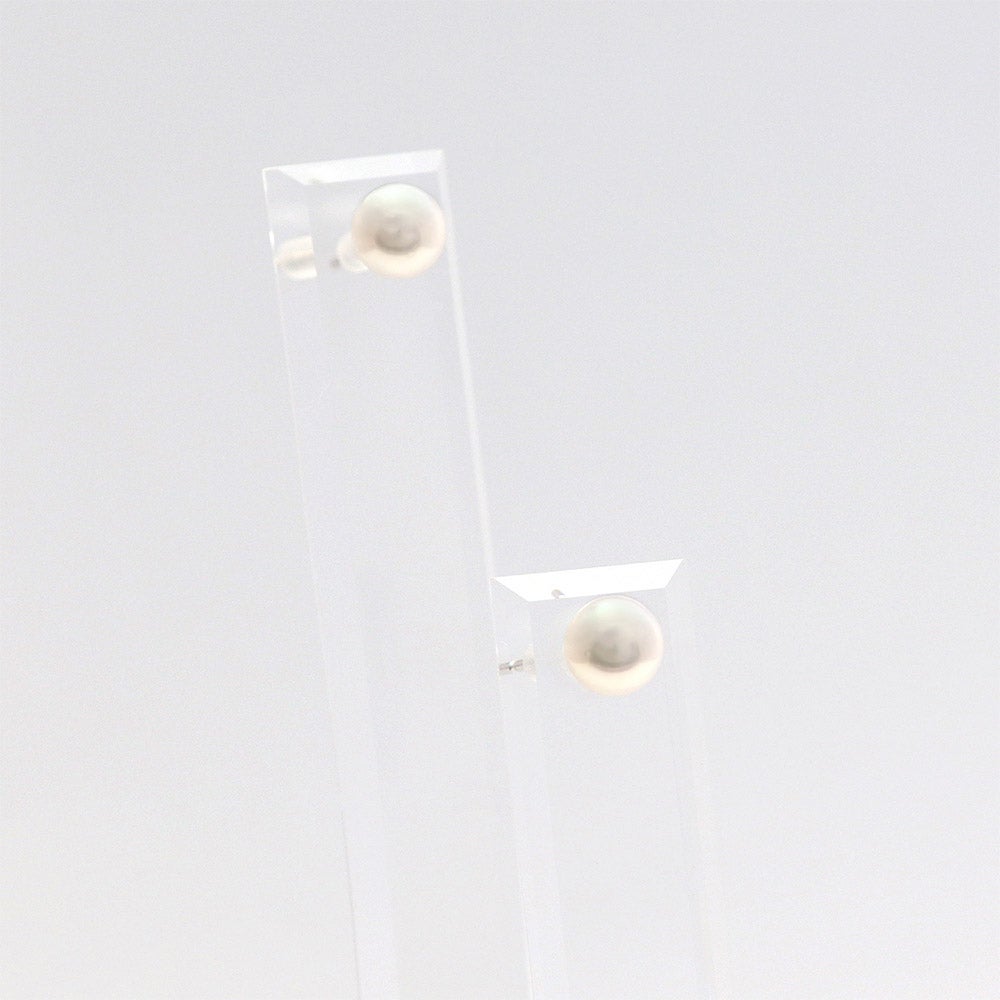 K18WG アコヤ真珠 約5mm ピアス_10