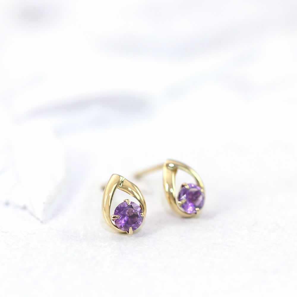 K18YG アメジスト ピアス_03