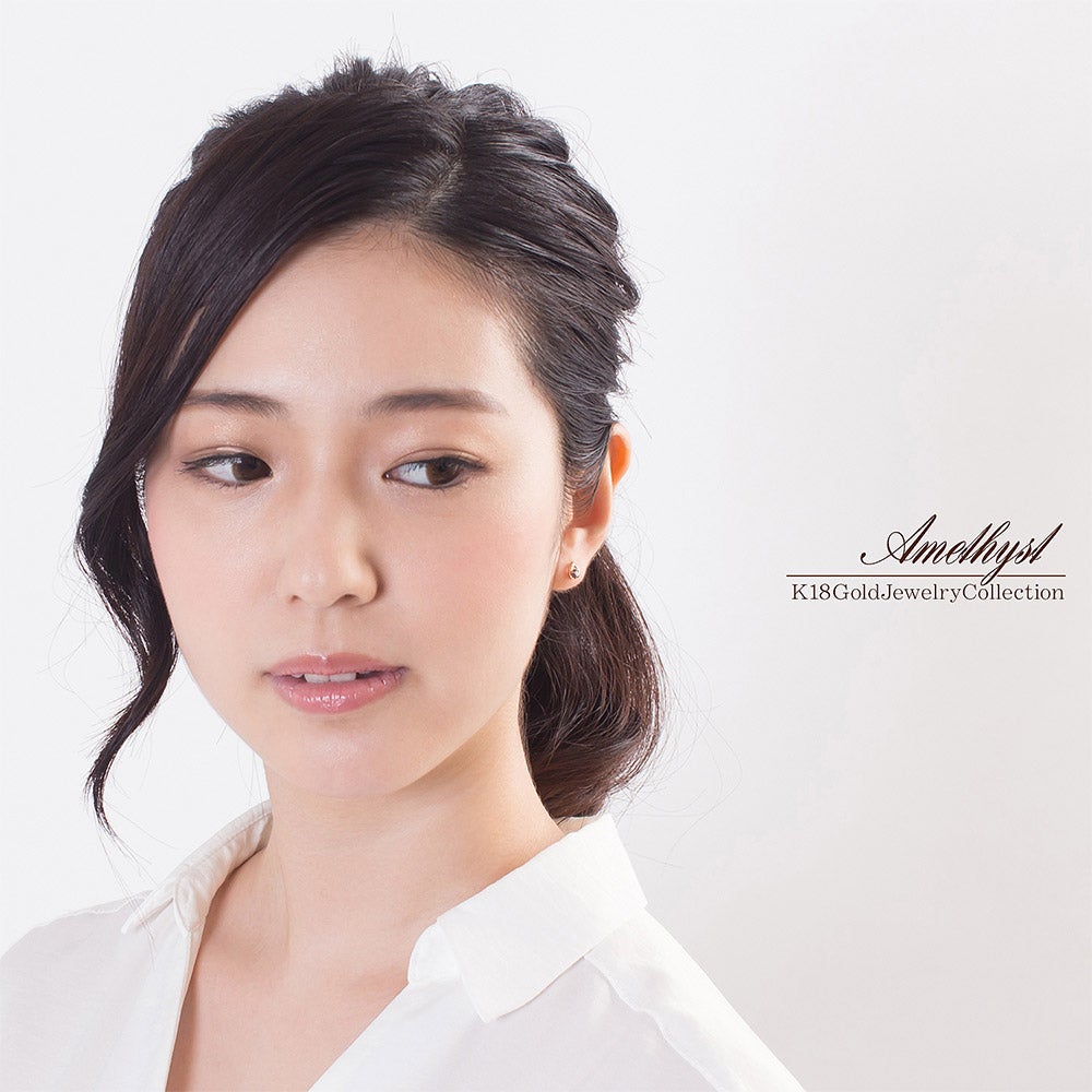 K18YG アメジスト ピアス_05