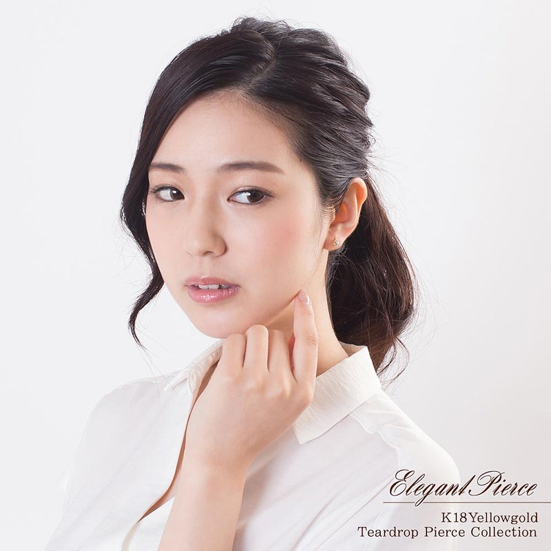 K18YG ブルートパーズ ピアス 11月の誕生石_05