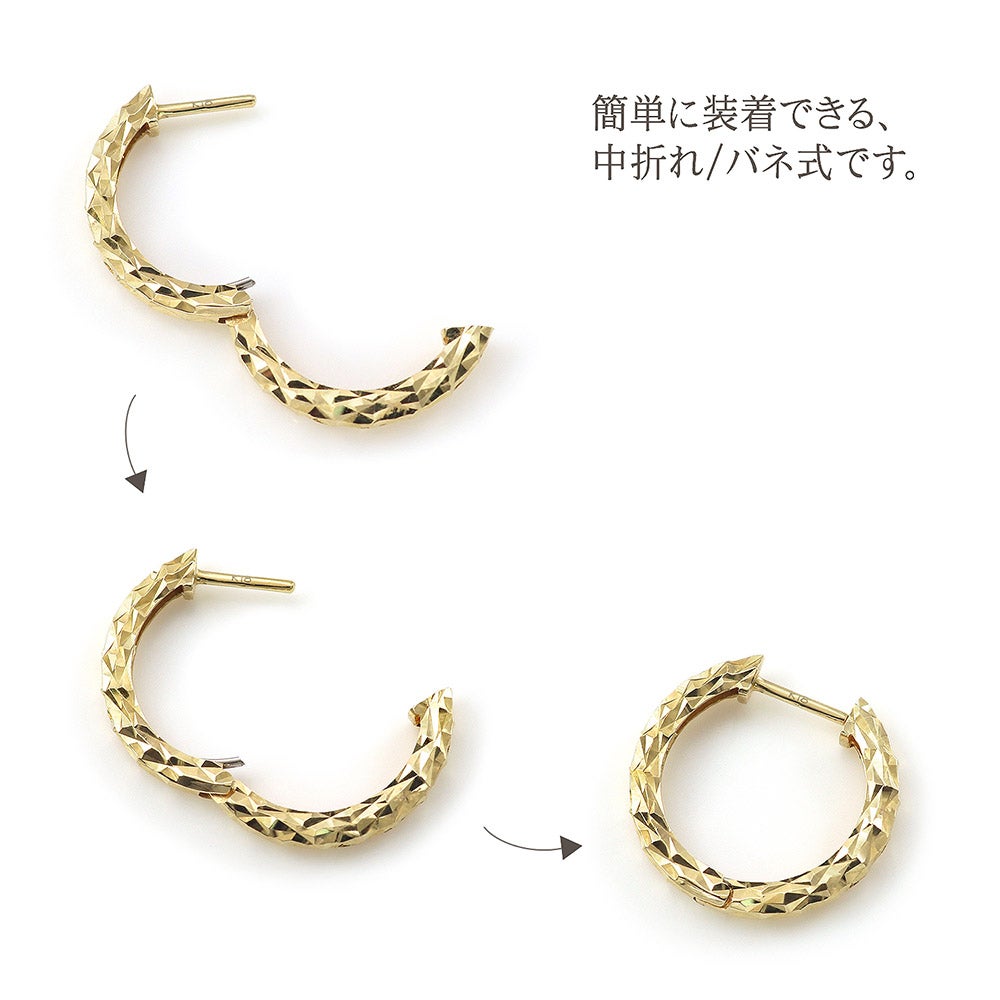 K18YG フープピアス_04