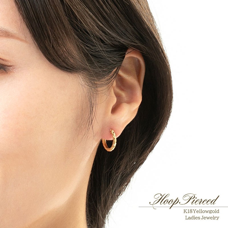 K18YG フープピアス_12