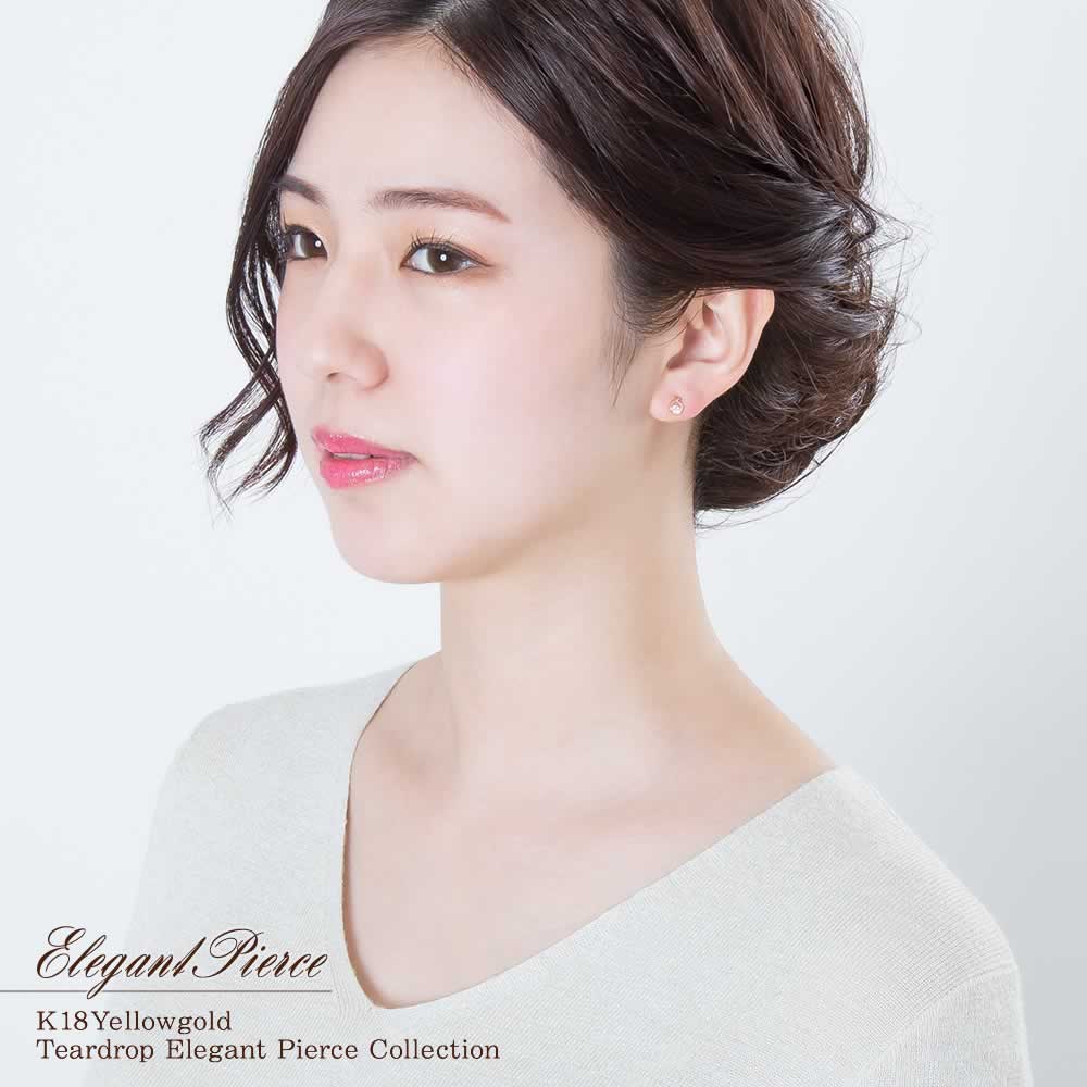 K18YG スーパーキュービックジルコニア ピアス_04