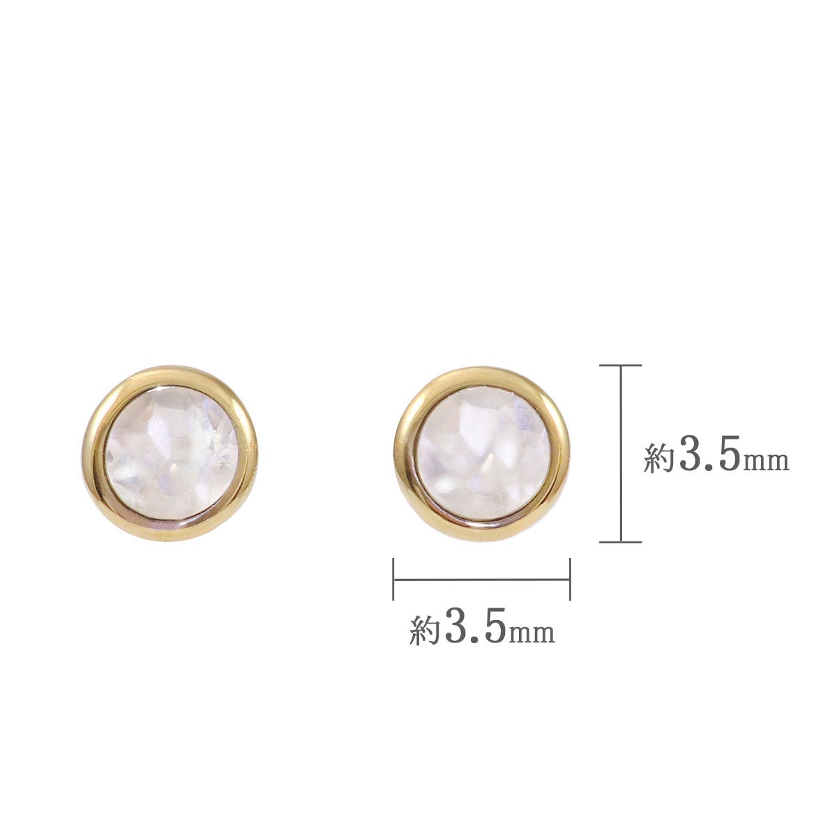 K18YG ムーンストーン ピアス_04