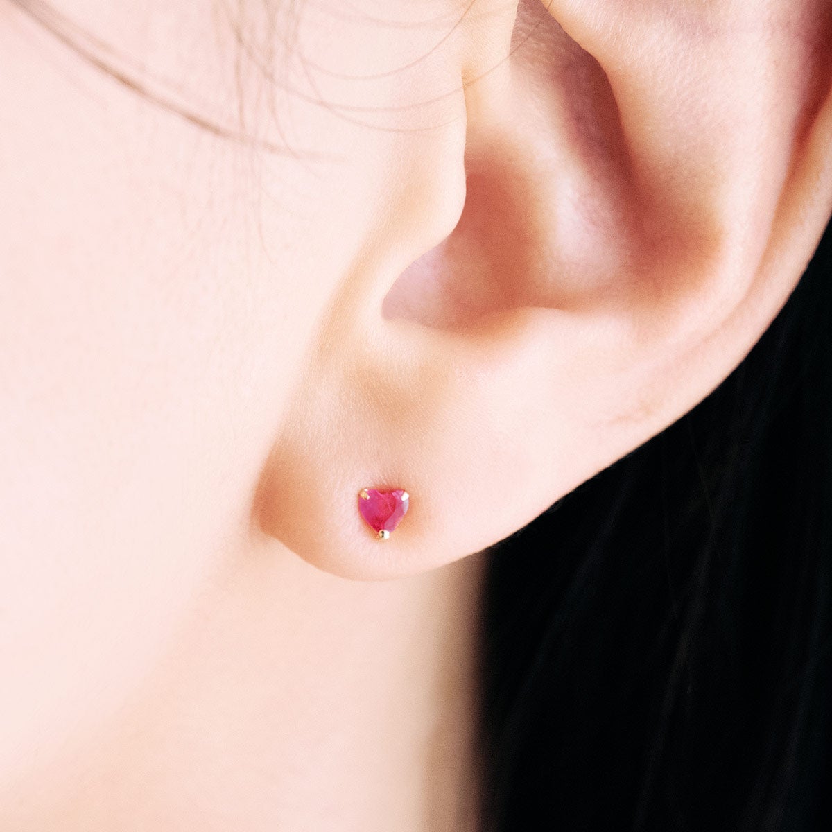 K18YG ルビー ハートピアス_04