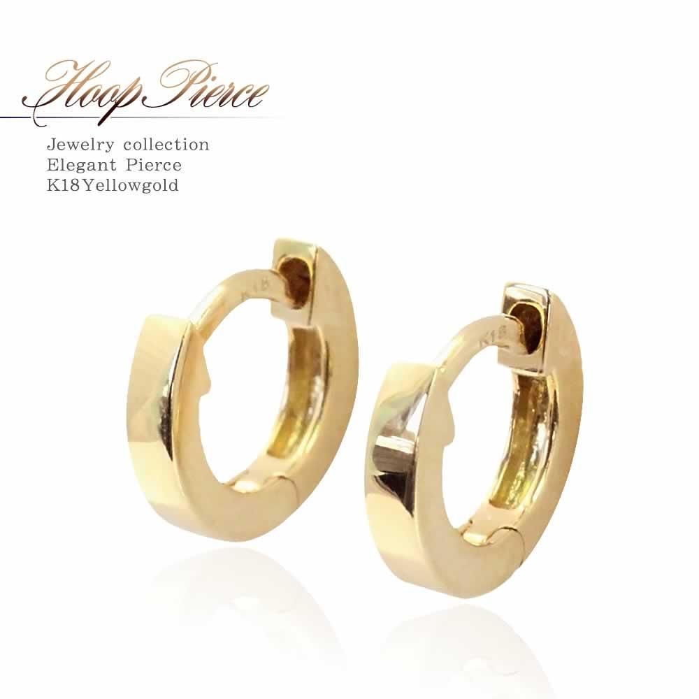 極小 K18YG フープピアス_01