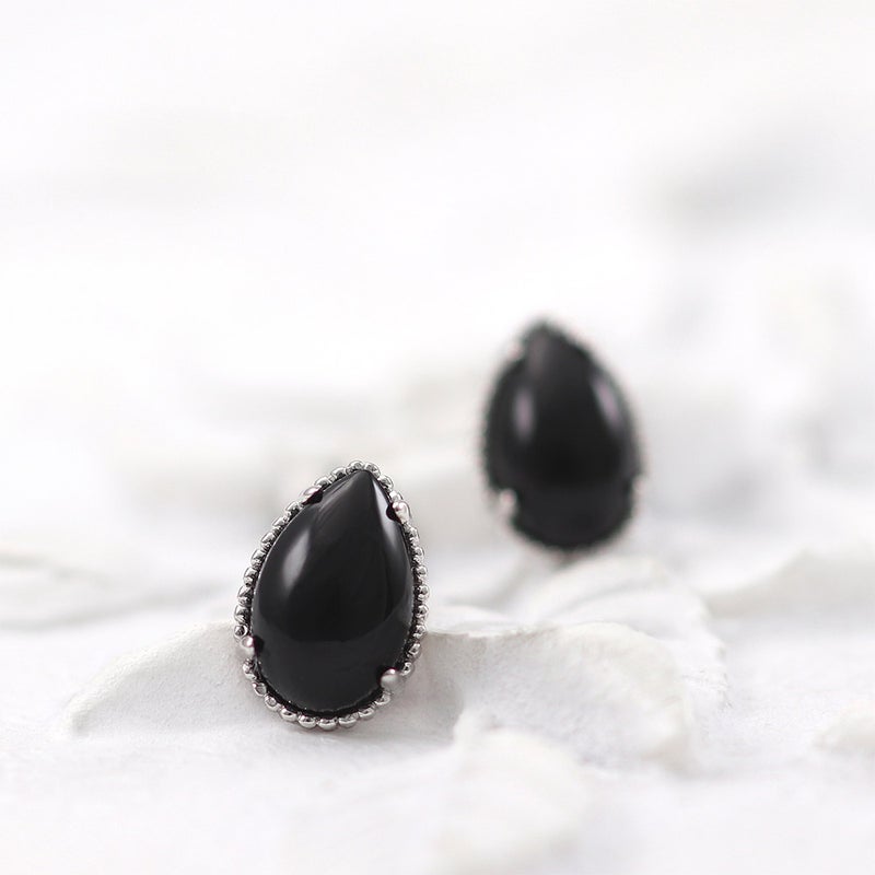 K18WG オニキス ピアス_02