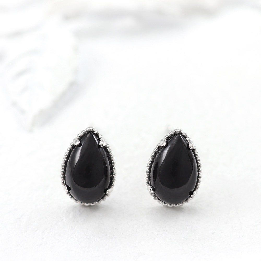 K18WG オニキス ピアス_10