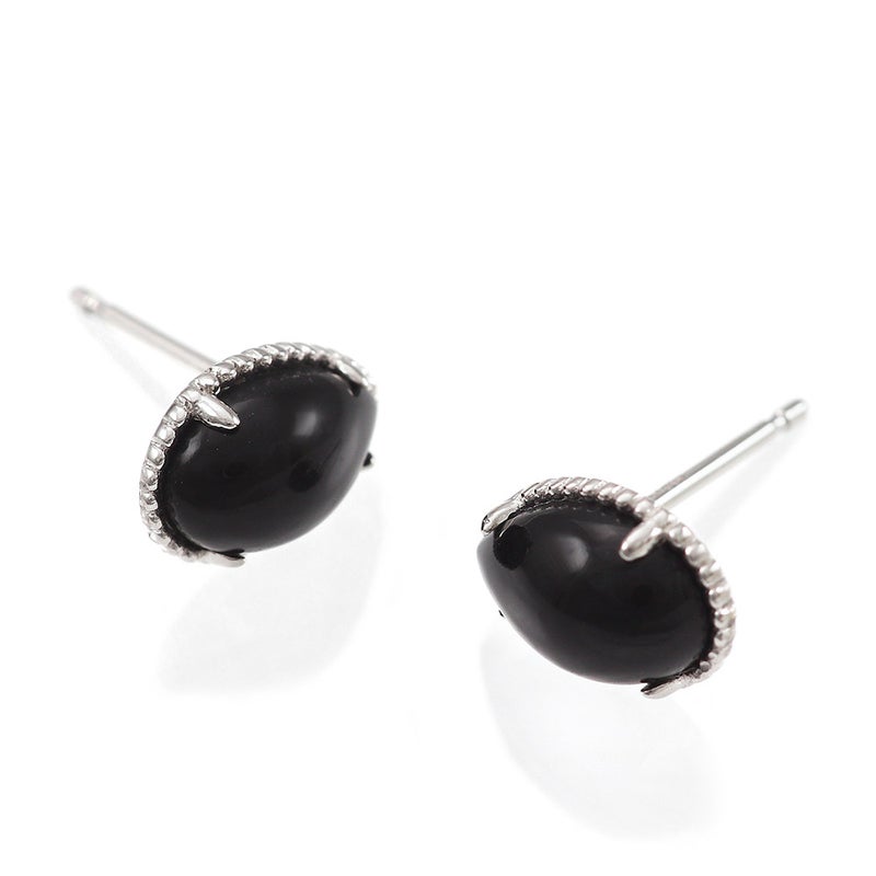 K18WG オニキス ピアス_11