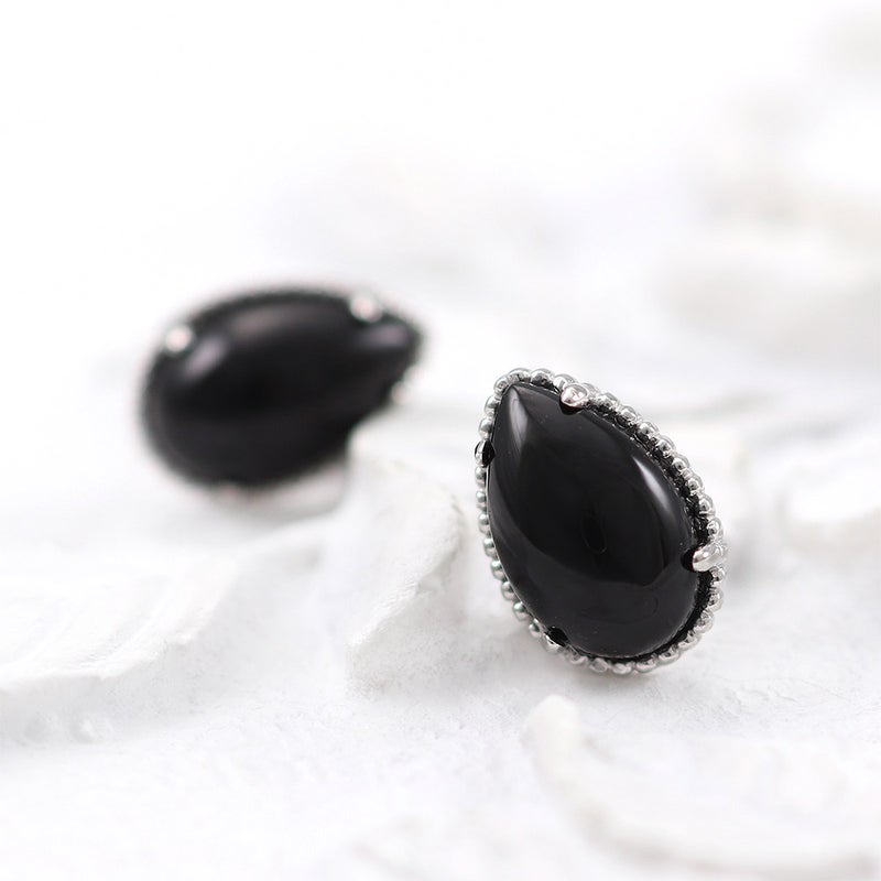 K18WG オニキス ピアス_12