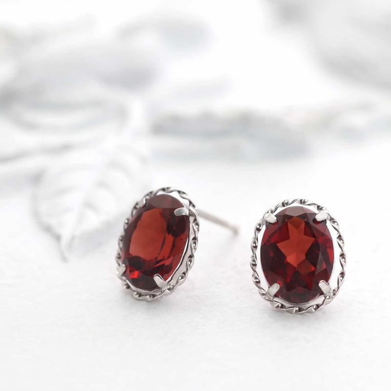 K18WG ガーネット ピアス_02