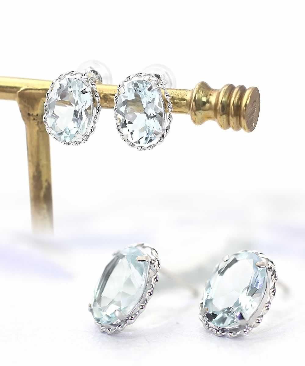 K18WG アクアマリン ピアス_03