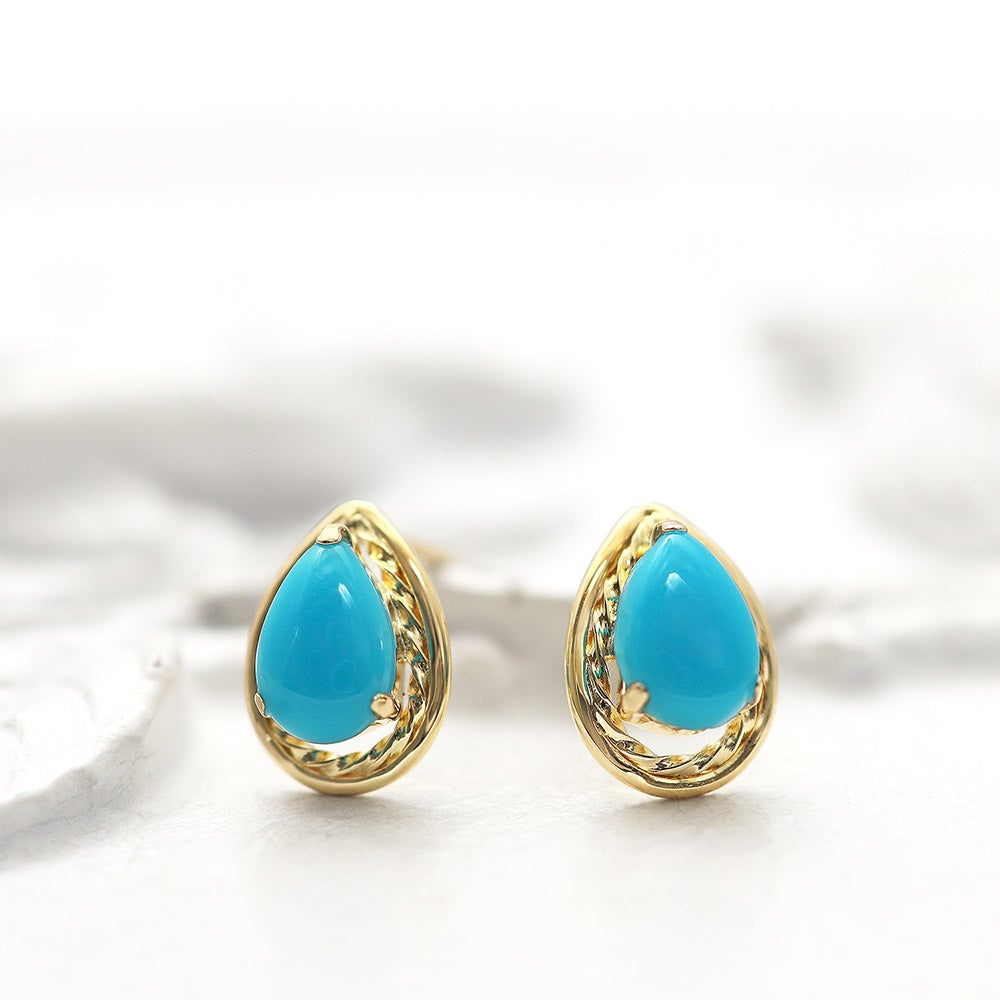 K18YG ターコイズピアス_02