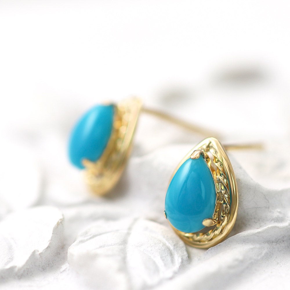 K18YG ターコイズピアス_04