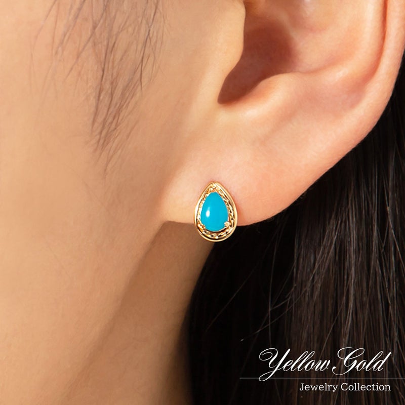 K18YG ターコイズピアス_05