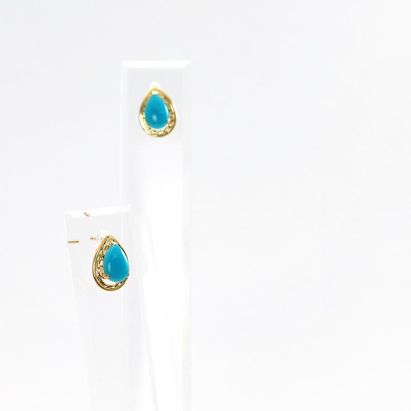 K18YG ターコイズピアス_10