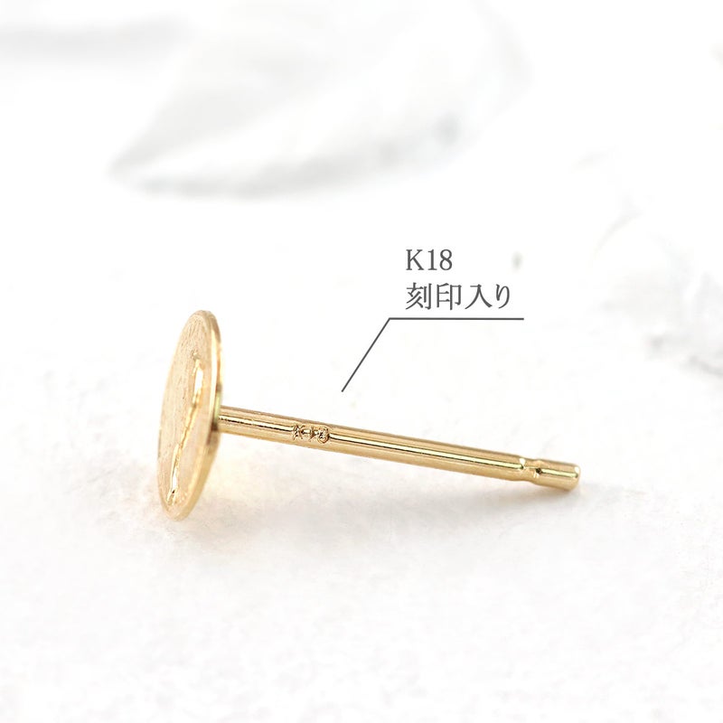 K18YG コインモチーフ ピアス_05