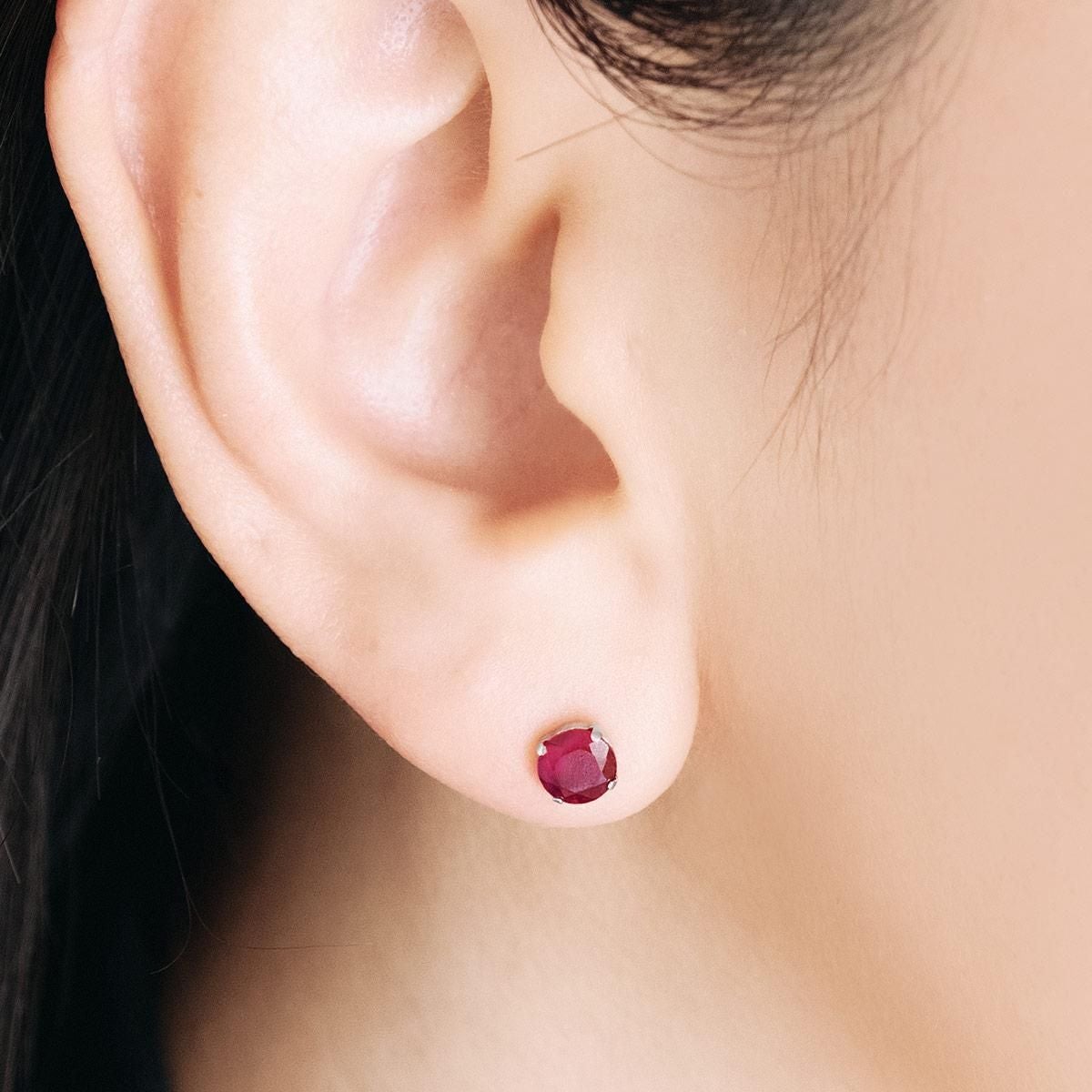 K18WG  ルビー ピアス_04