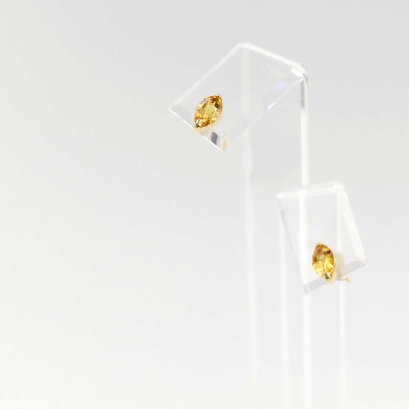 K18YG シトリン ピアス 11月誕生石_04