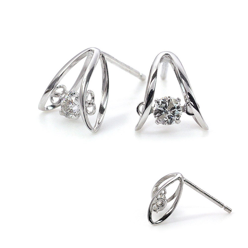 K18WG ダンシングストーン ダイヤモンドピアス_02