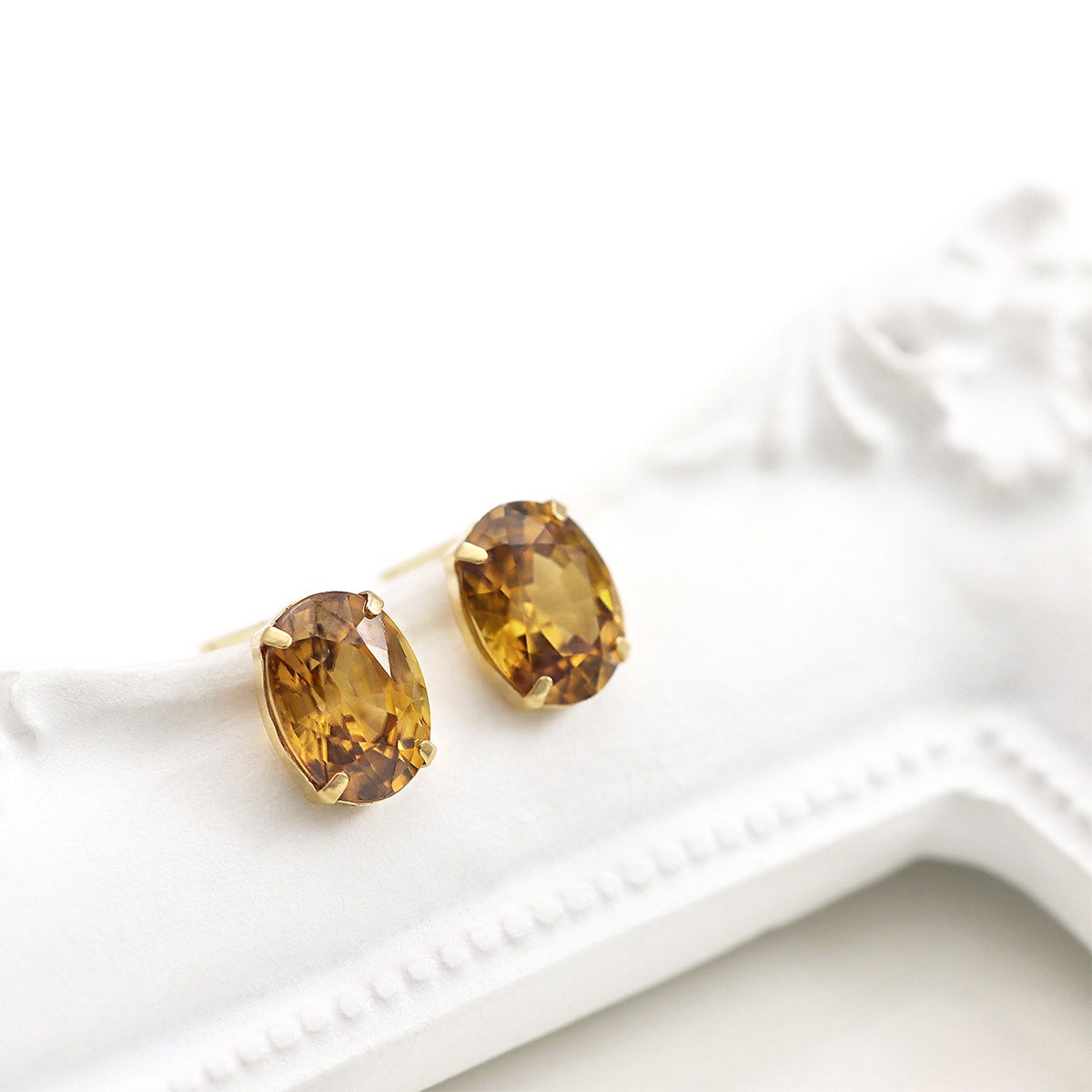 K18YG オレンジジルコン ピアス_04