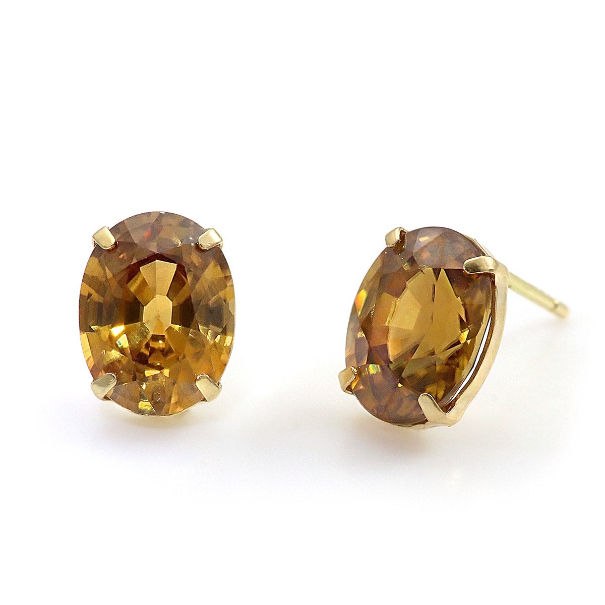 K18YG オレンジジルコン ピアス_10