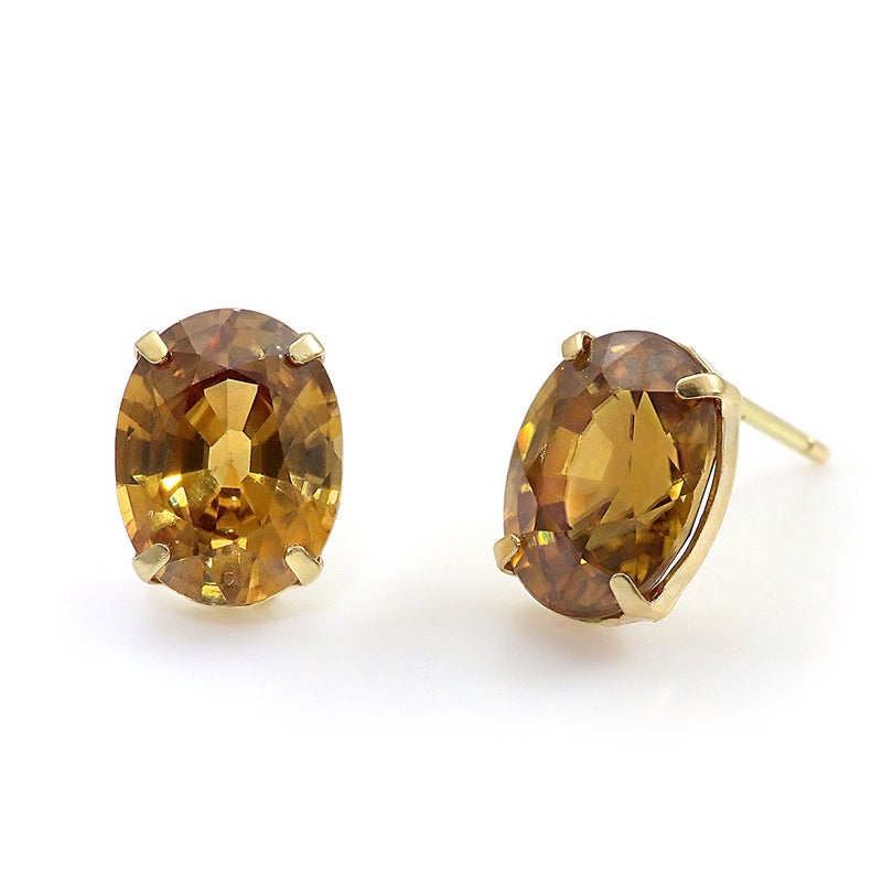 K18YG オレンジジルコン ピアス_10