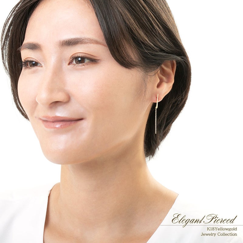 K18YG ロング ピアス_15