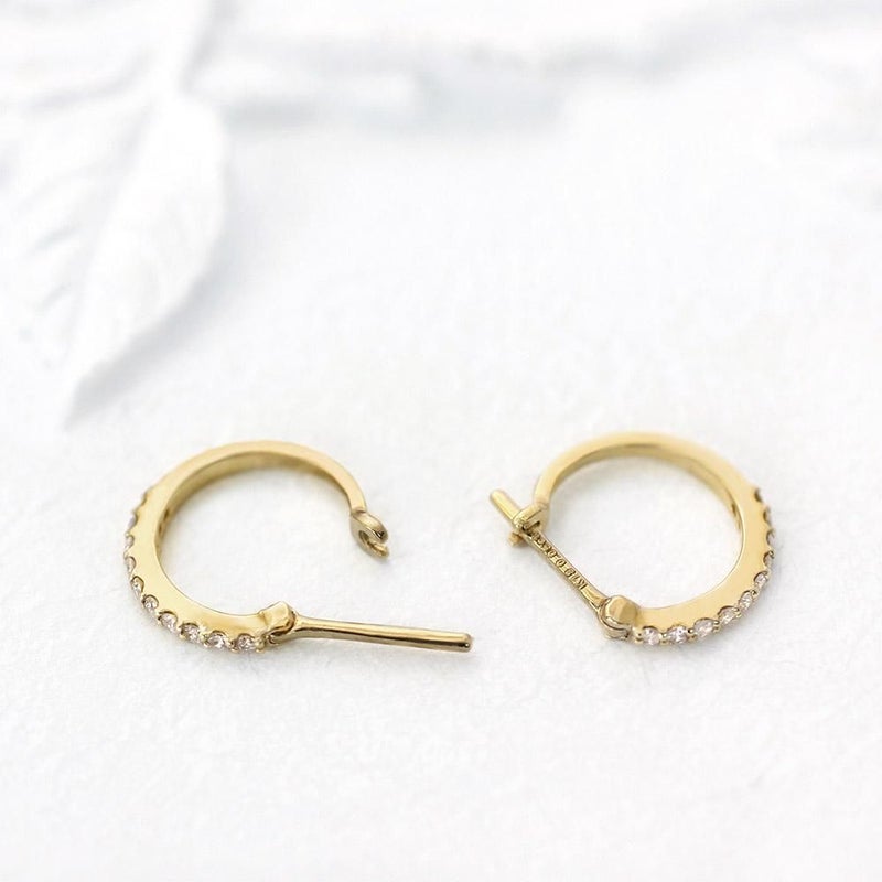 K18YG ダイヤモンド フープピアス_04