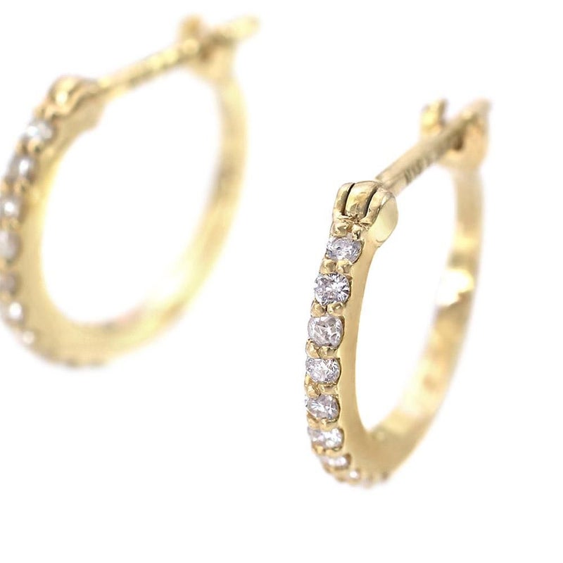 K18YG ダイヤモンド フープピアス_09