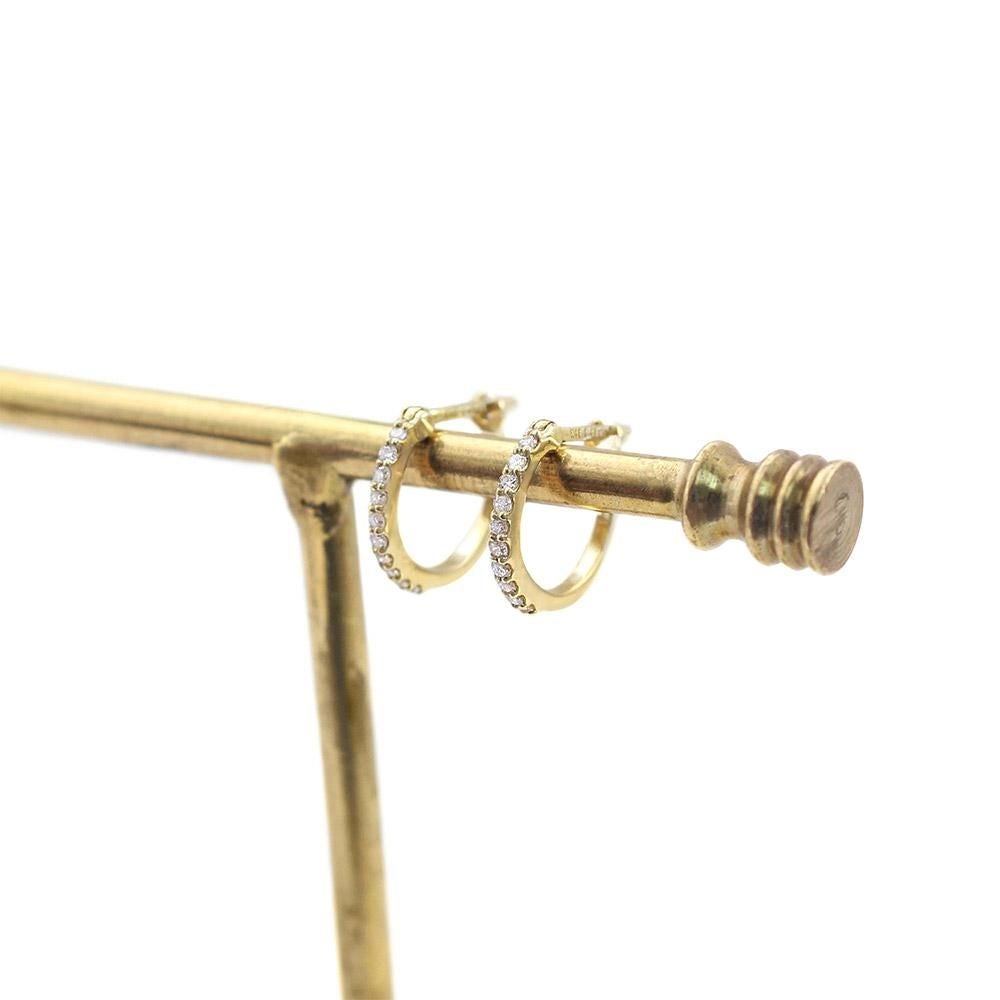 K18YG ダイヤモンド フープピアス_10