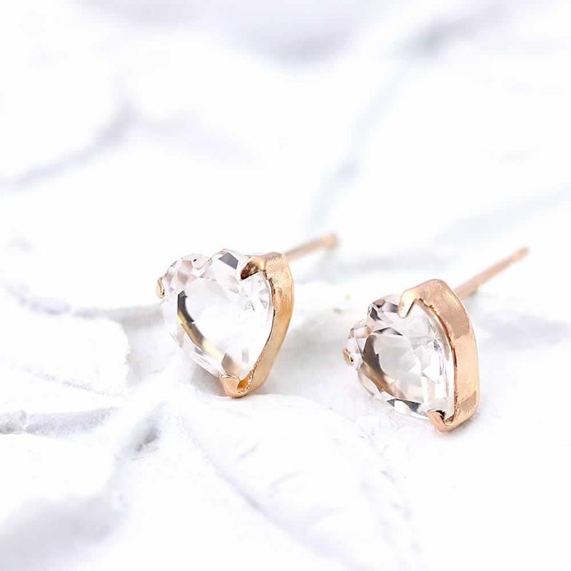 K18PG モルガナイト ハートピアス_02