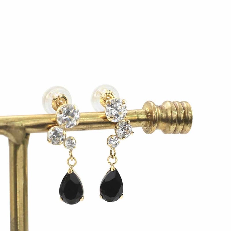 K18YG オニキス ピアス_02