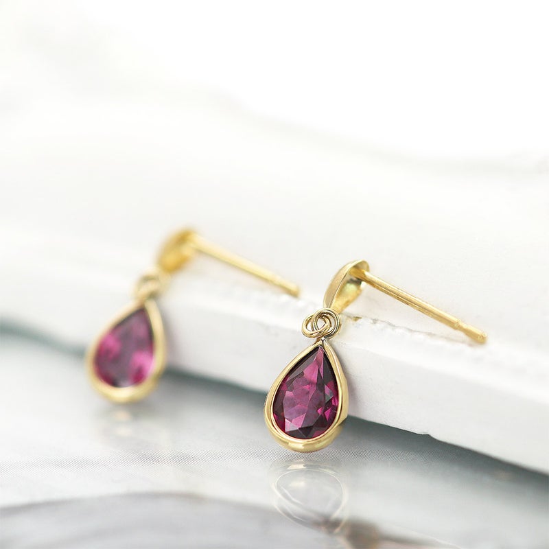 K18YG ロードライトガーネット ピアス_04