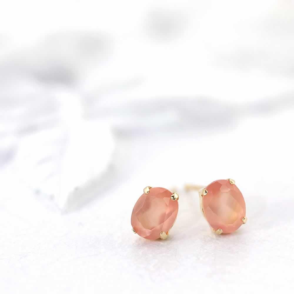 K18YG ロードクロサイト ピアス_02