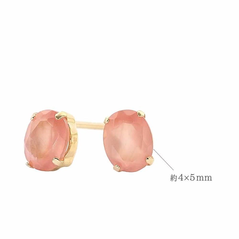 K18YG ロードクロサイト ピアス_05