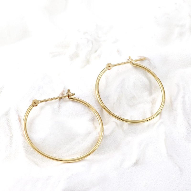 K18YG フープピアス_02