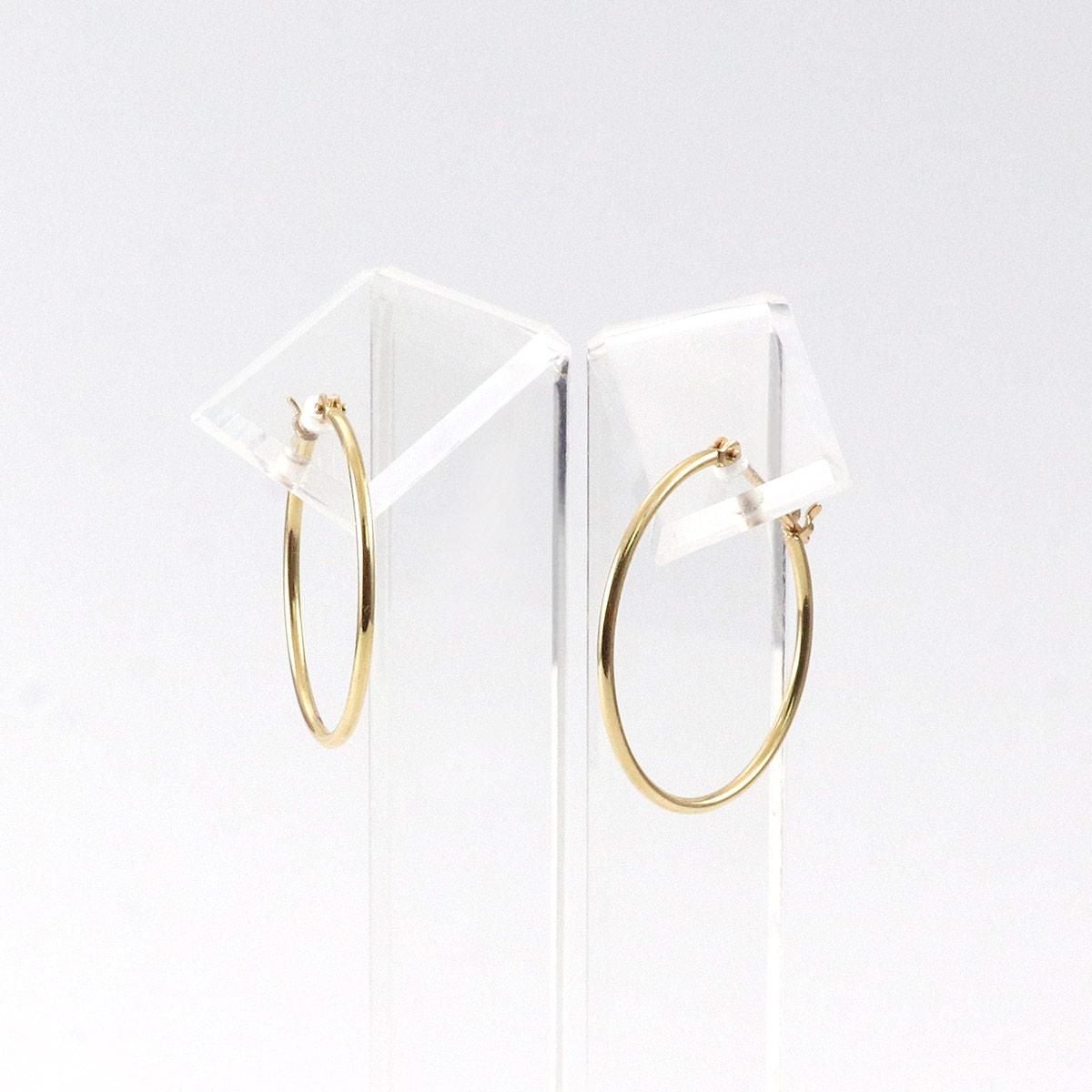 K18YG フープピアス_03