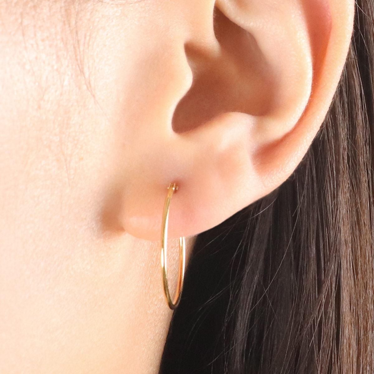 K18YG フープピアス_04