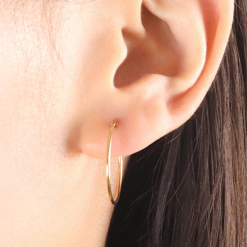 K18YG フープピアス_04