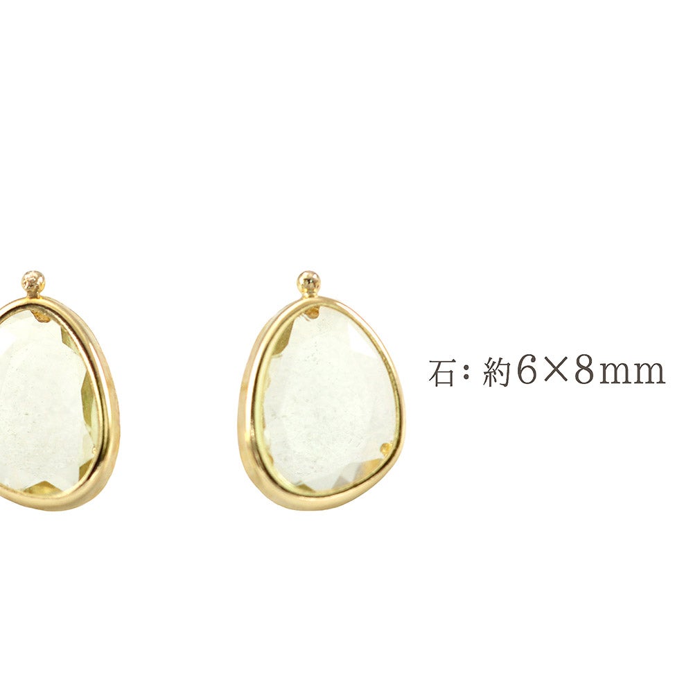 K18YG レモンクォーツ ピアス_05