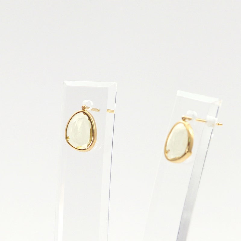 K18YG レモンクォーツ ピアス_12