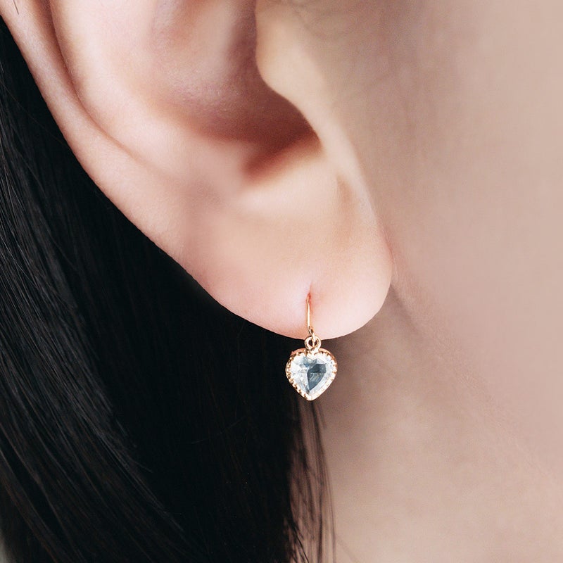 K18 アクアマリン ハート フックピアス_03